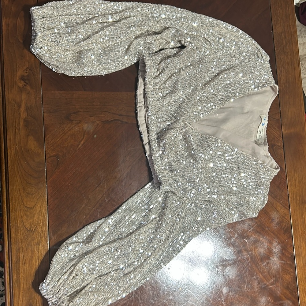 Grace sequin crop top